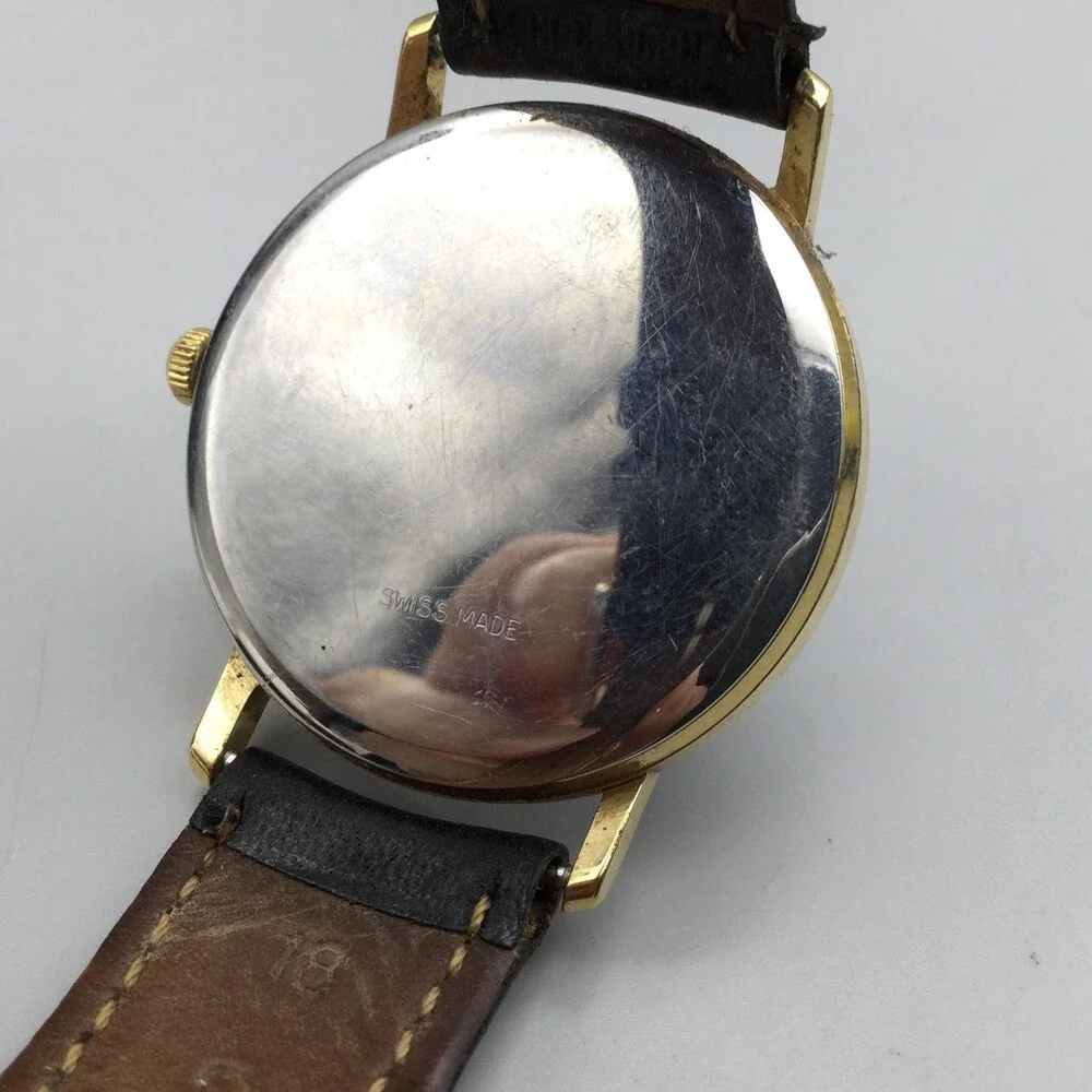 Vintage 1998 NCAA Basketball Mens Watch 33mm Silver Dial Leather New Battery